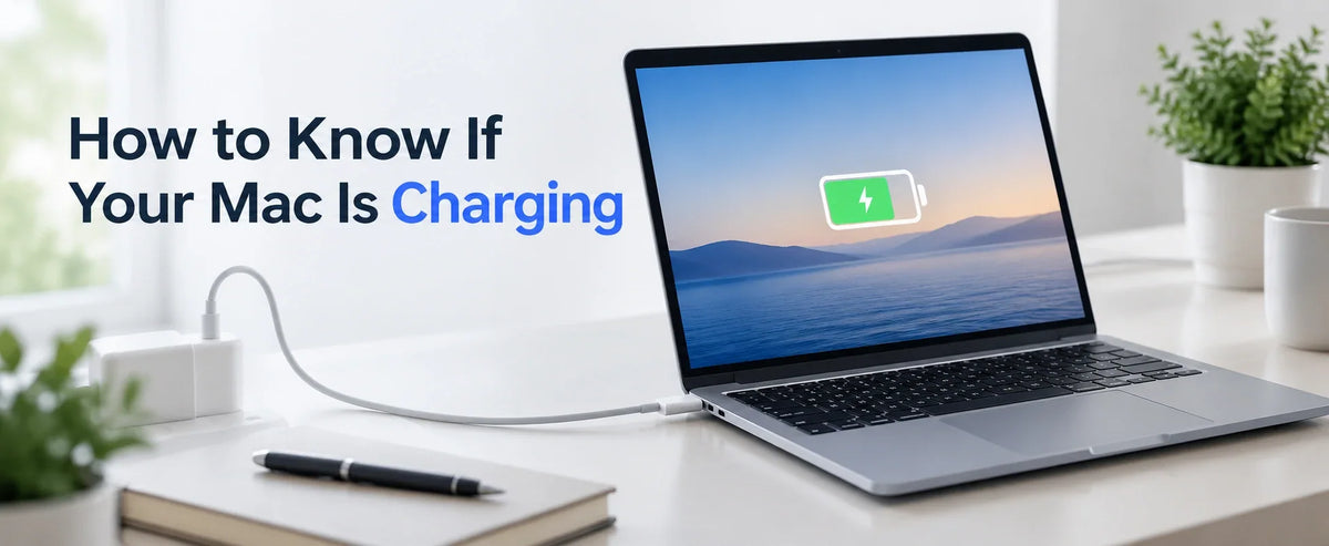 how to know if mac is charging