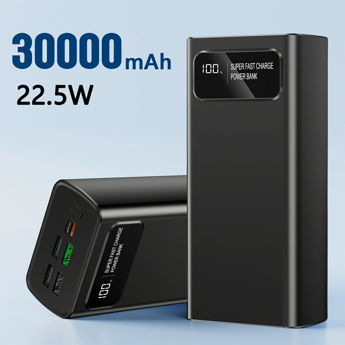 30000mah high capacity fast charging power bank