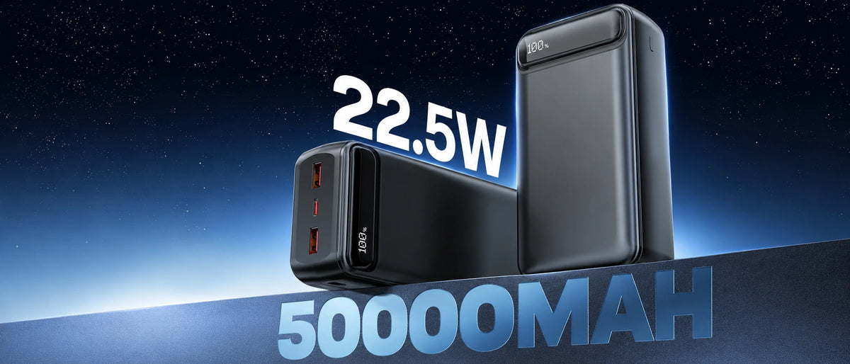 50000mah power bank with usb c and usb a outputs