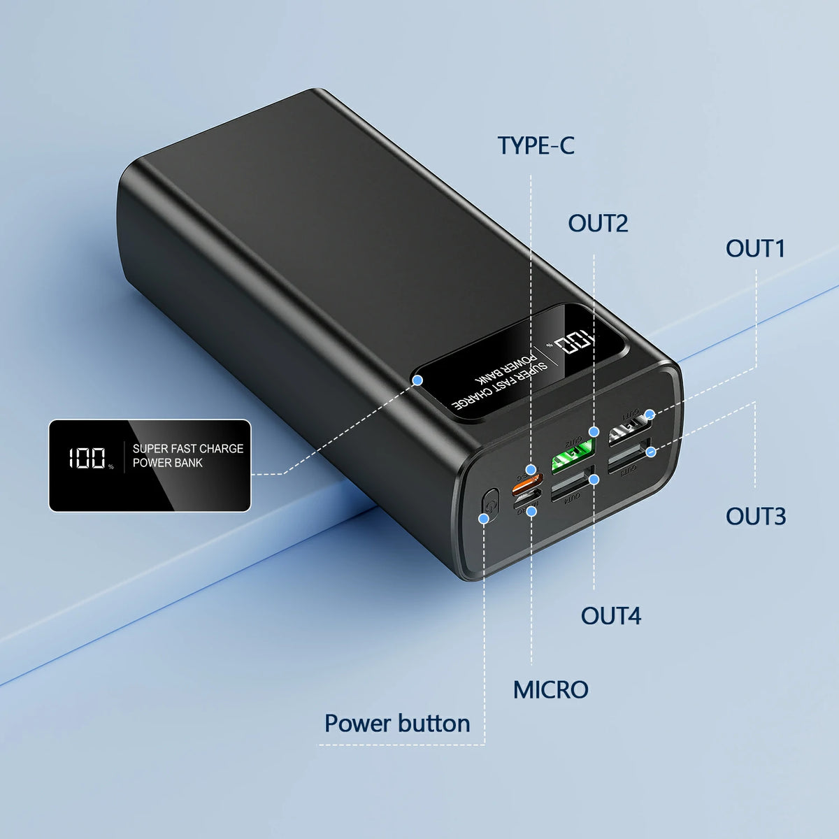 avepower k103 30000mah portable power bank
