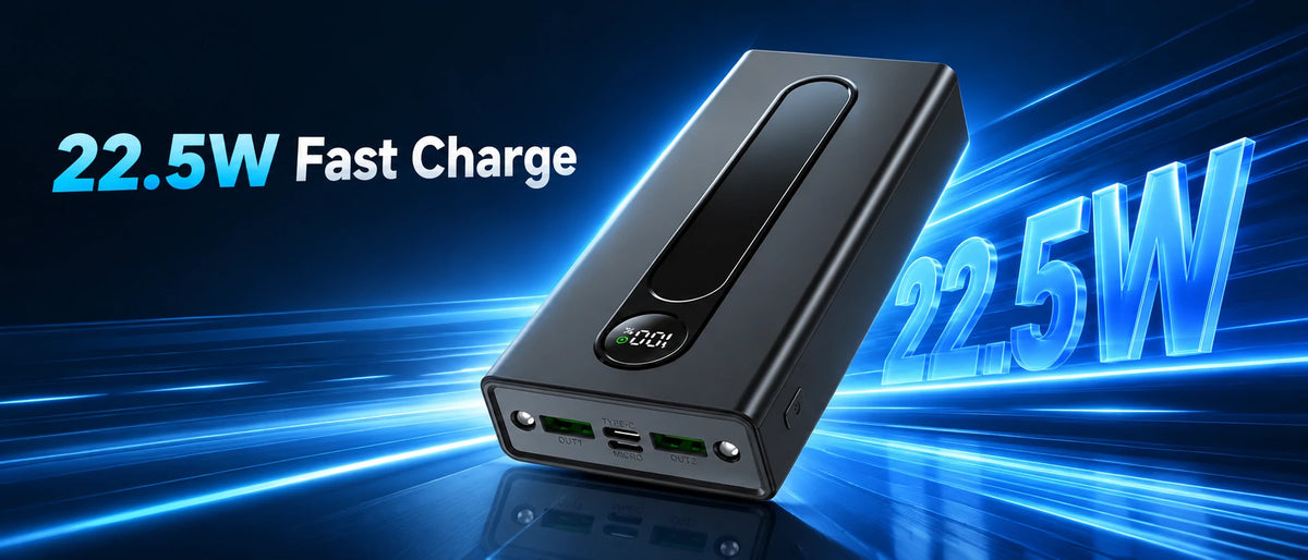 22.5w power bank with micro usb input
