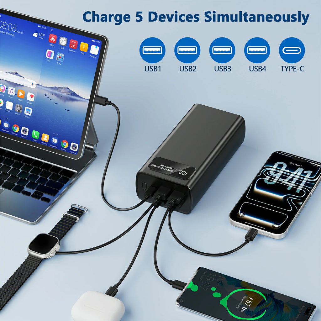avepower k103 power bank side view