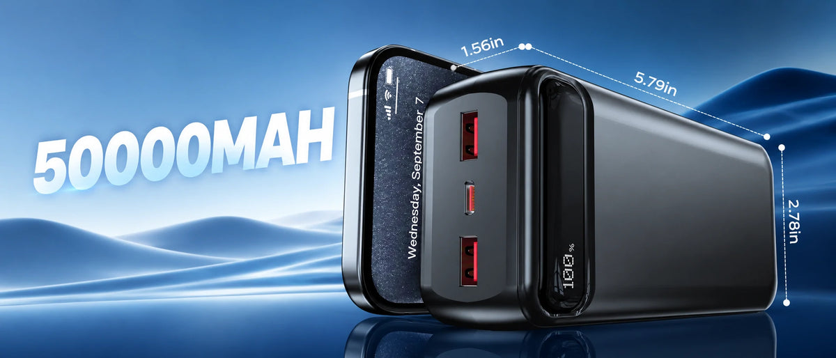 avepower q30 high capacity portable charger with flashlight