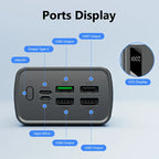 k134 power bank charging multiple devices