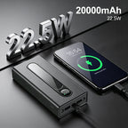 22.5w fast charging power bank with usb c pd