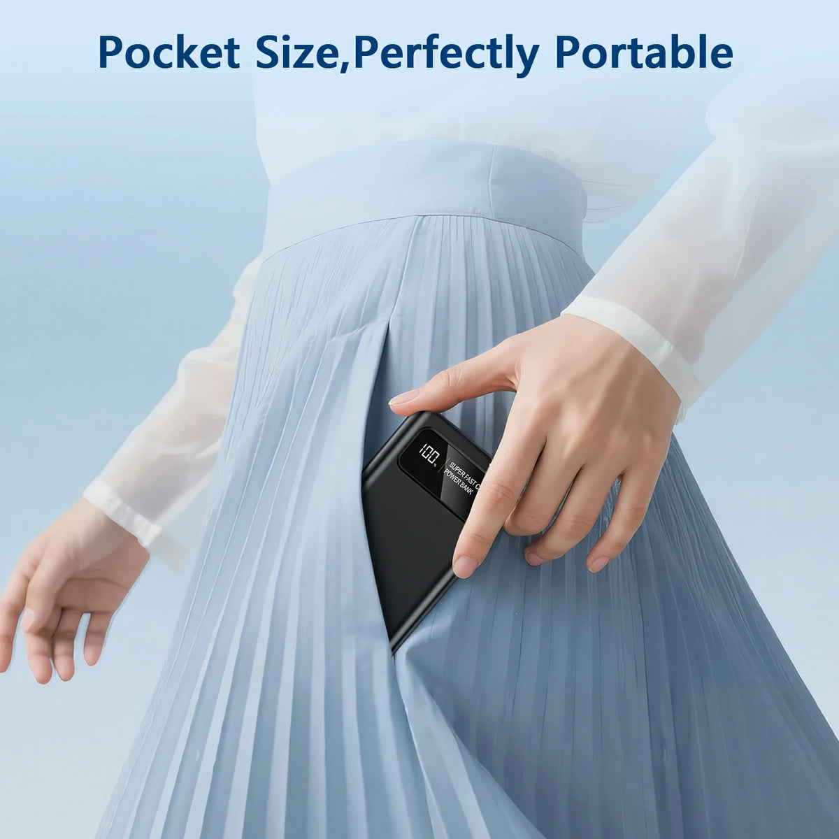 22.5w fast charging power bank for phones and tablets