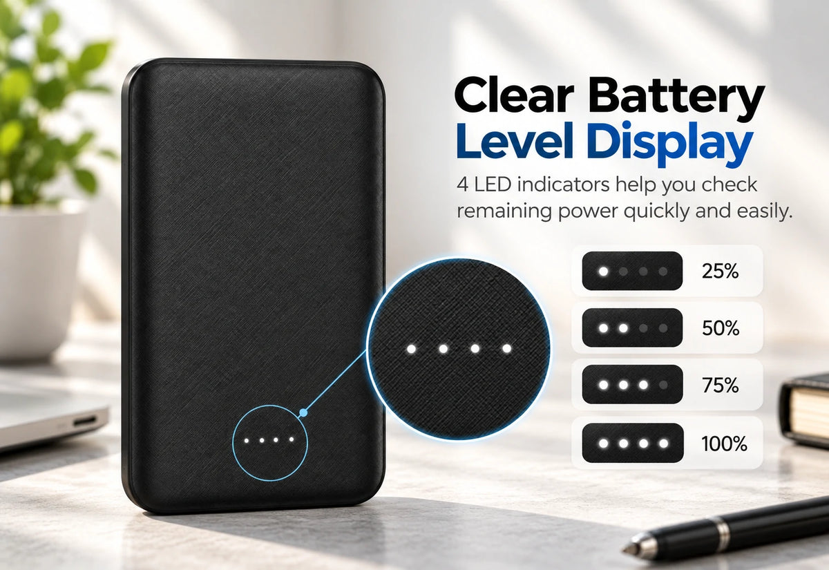 avepower 006 slim 5000mah portable power bank compact design