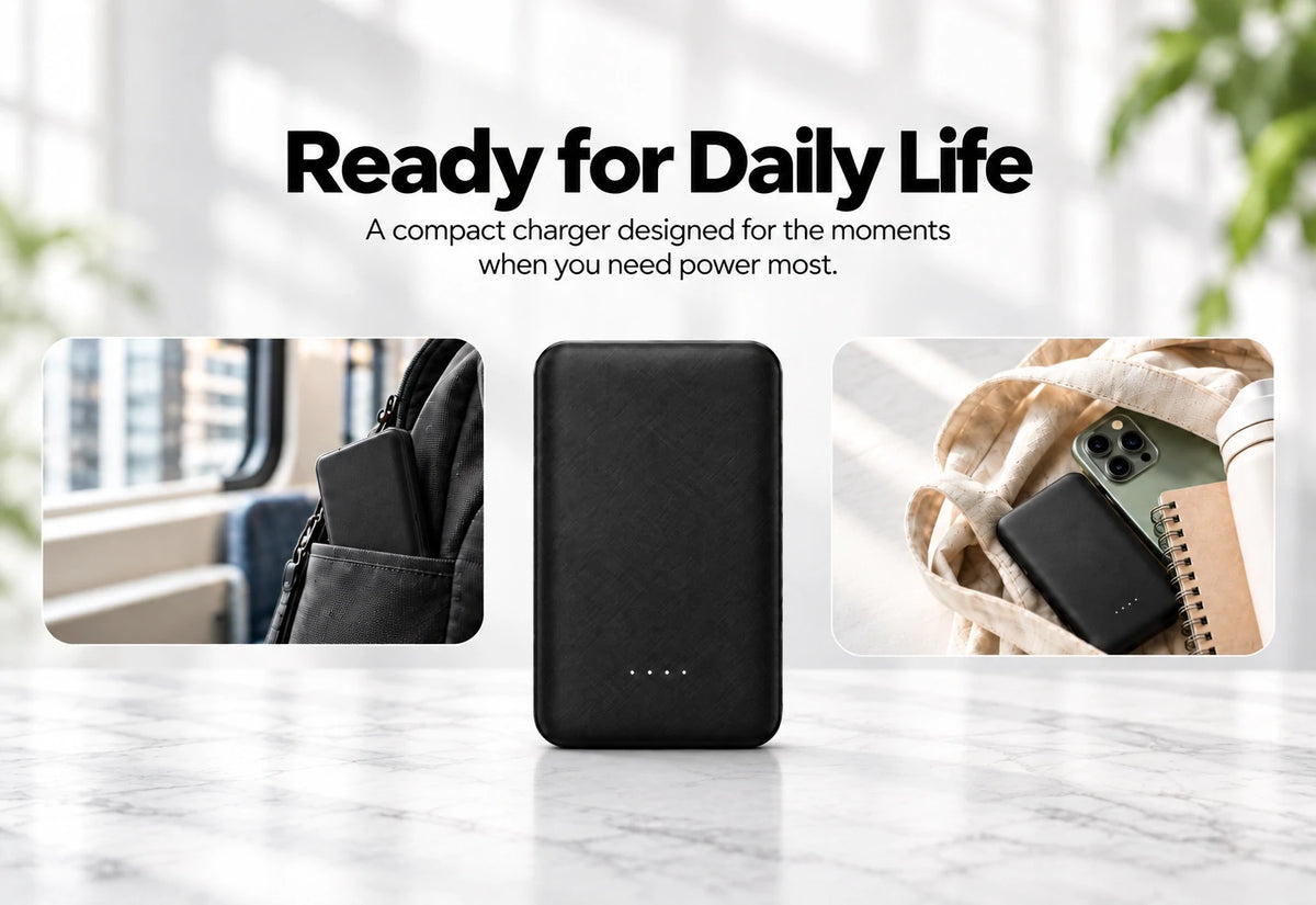 avepower 006 slim power bank with usb-c input port