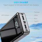 avepower t82 24000mah power bank digital display