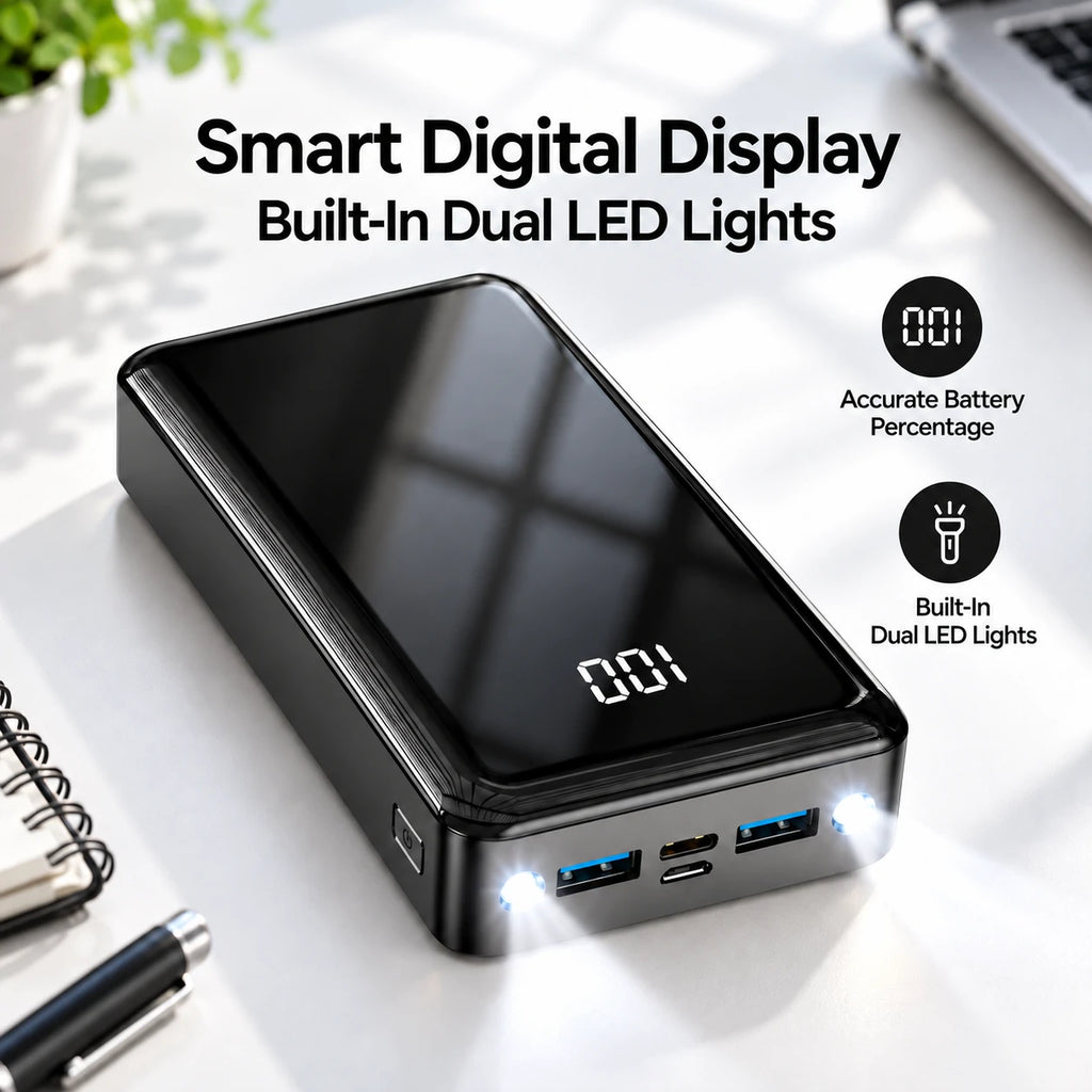 avepower t82 fast charging power bank with digital display